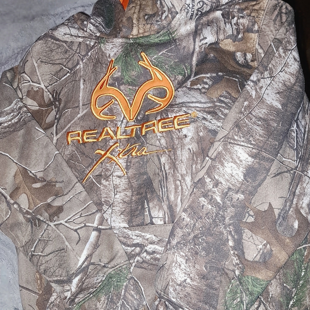 Realtree Xtra Size M(10-12) Boys Camouflage Hoodie